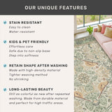 Sage Floral Kitchen Runners - 2x7 Long Runner Rug for Hallway Bathroom Bedroom Beside Bed Entryway, 