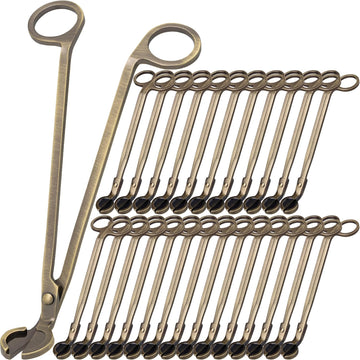 Candle Wick Trimmer 25 Pack, 7 Inch Stainless Steel Wick Cutters for Candles, Bulk Candle Trimmers for Cleaner Burn - Set of 25