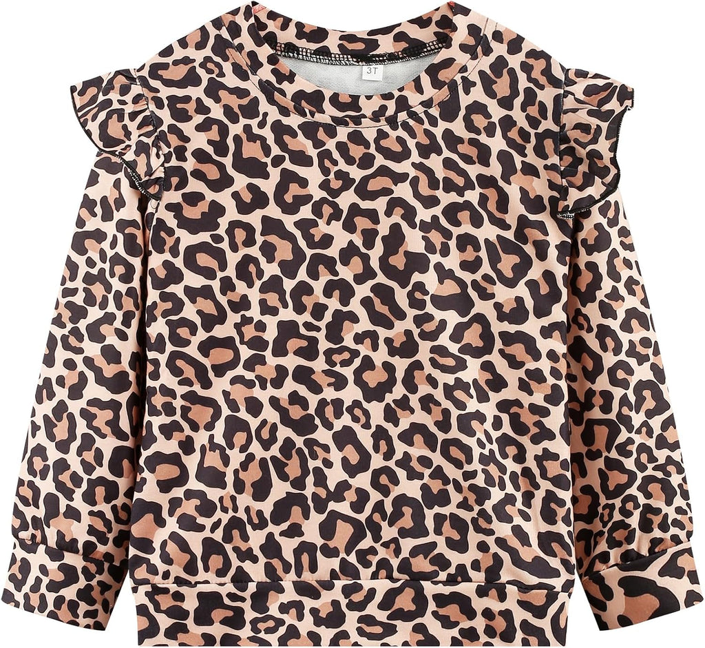 Little Girls Outfits 2 Piece Toddler Long Sleeve Sweatshirt Leggings Pants Fall Winter Clothing Set
