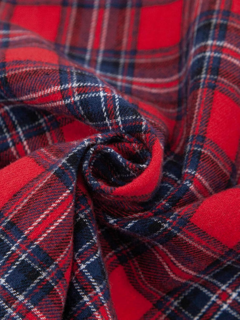 Boys Flannel Shirts Kids Long Sleeve Plaid Tops Casual Button Down Shirt Western Plaid Jacket