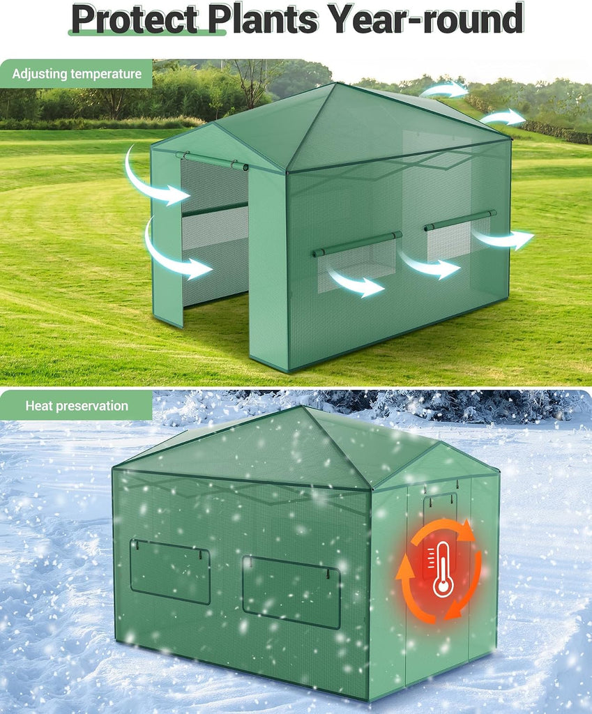 8X12 FT Pop Up Greenhouse for Outdoors