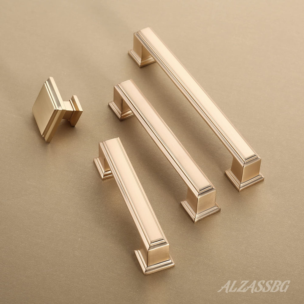 3-3/4" Brushed Brass Cabinet Pulls and Handles 15 Pack, AL3071BB