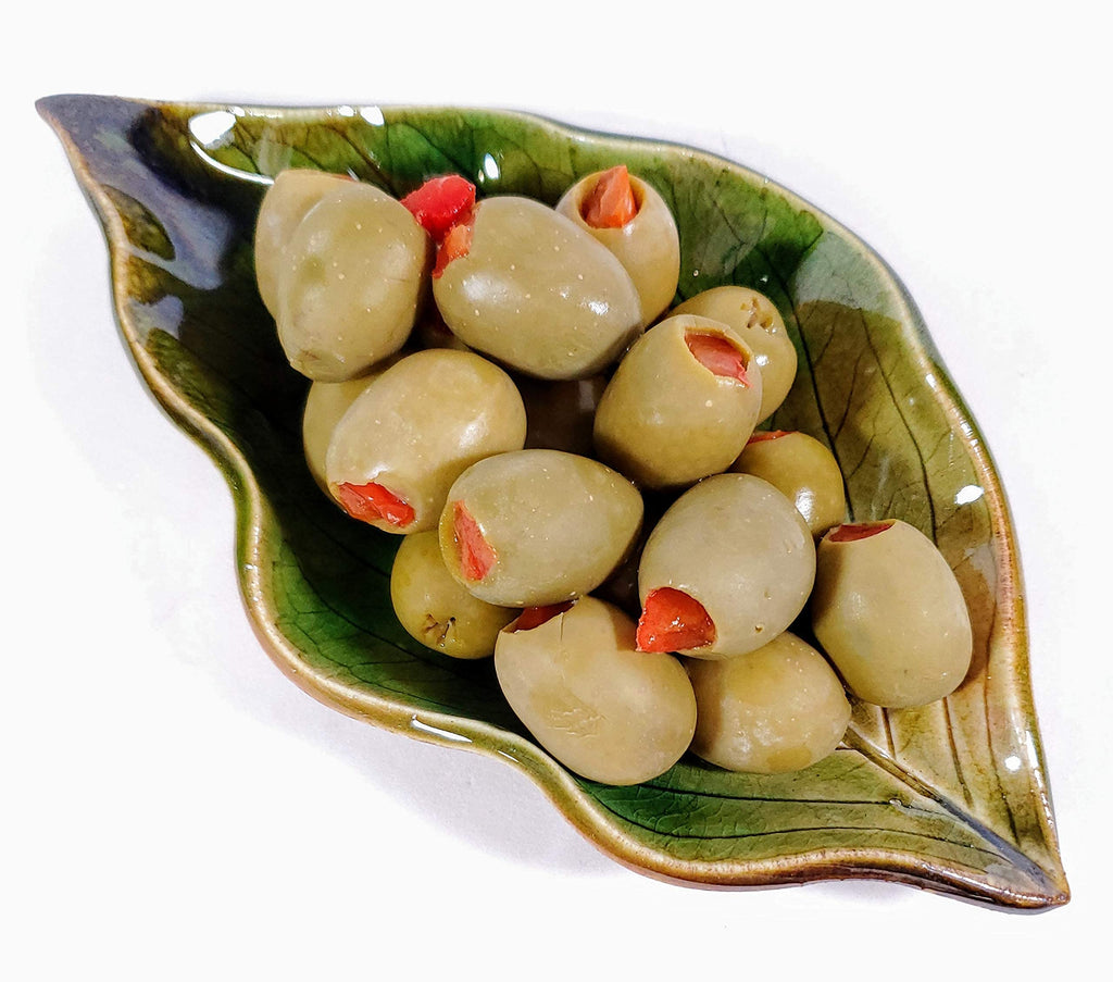 Pottery, Handmade Stoneware Hydrangea Leaf 3 Piece Dish Set or Spoon Rest In Festive Fall Colors