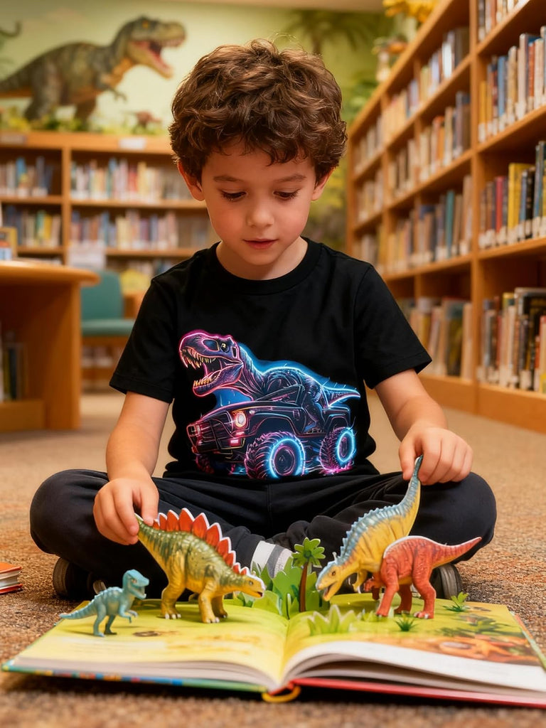 Boys Graphic T-Shirt, Cotton Short Sleeve Shirt for Kid