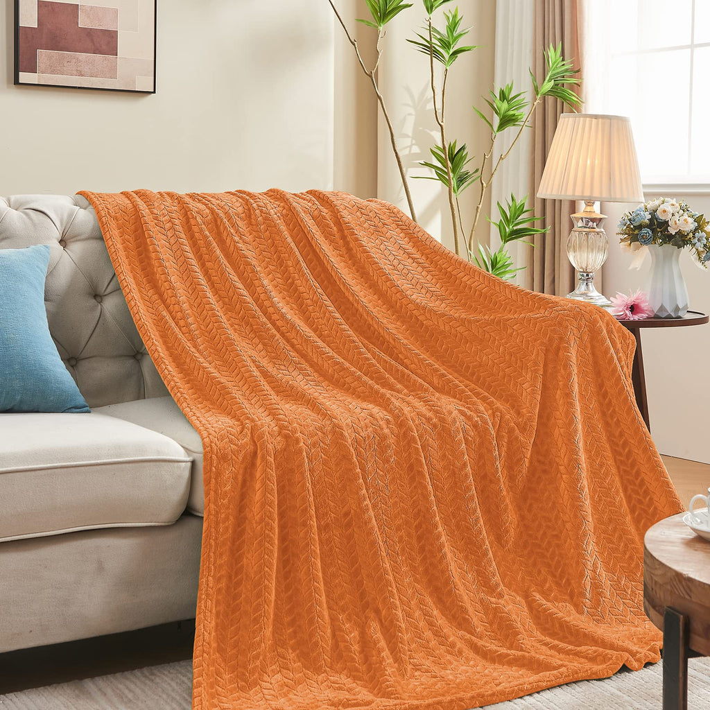 Fall Throw Blanket, Super Soft Fuzzy Blanket for Couch Sofa Bed Office, Cozy Plush Fleece Blanket Throw Size