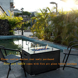 20 lbs Fire Glass for Propane Fire Pit, 1/2-Inch Reflective Fireplace Glass Rocks for Fire Pit Table, Cobalt Blue - Image 6