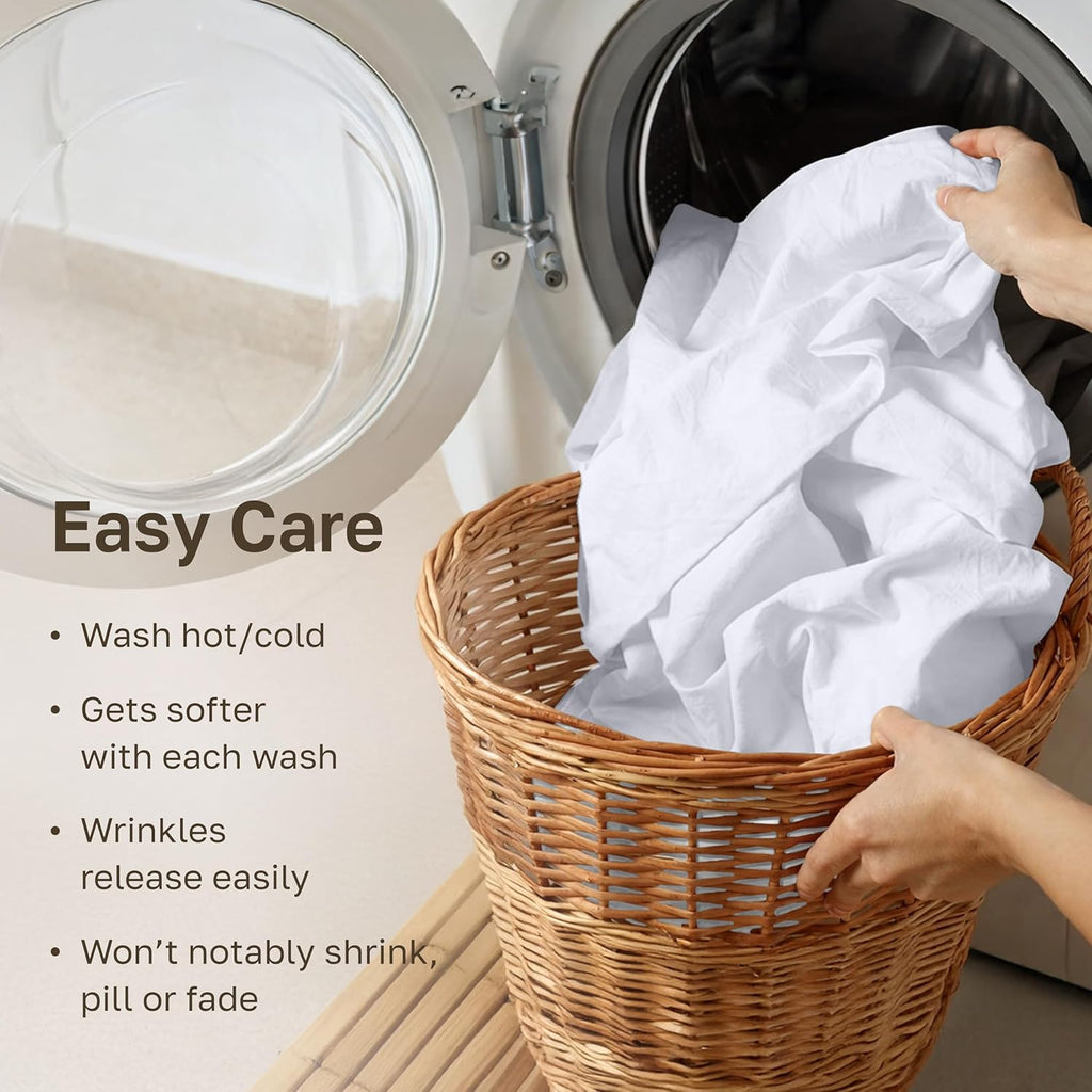 Soft 100% Cotton King Sheet Set, 400 Thread Count Good Housekeeping Award Winner, Silky Smooth Sateen Weave with Deep