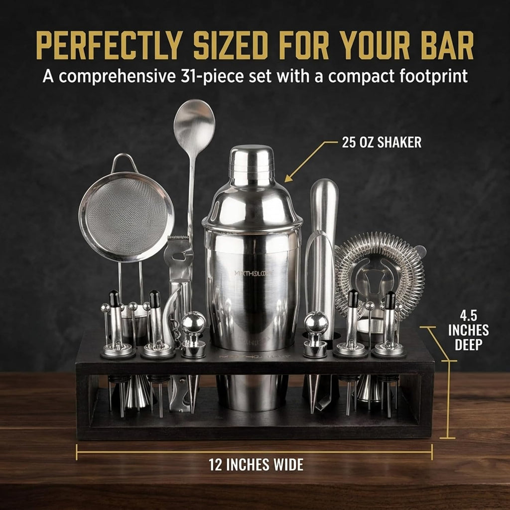 Mixology Bartender kit | Professional Bartender Set by - bar Tools, Accessories, and bar Sets for The Home - Set of 31