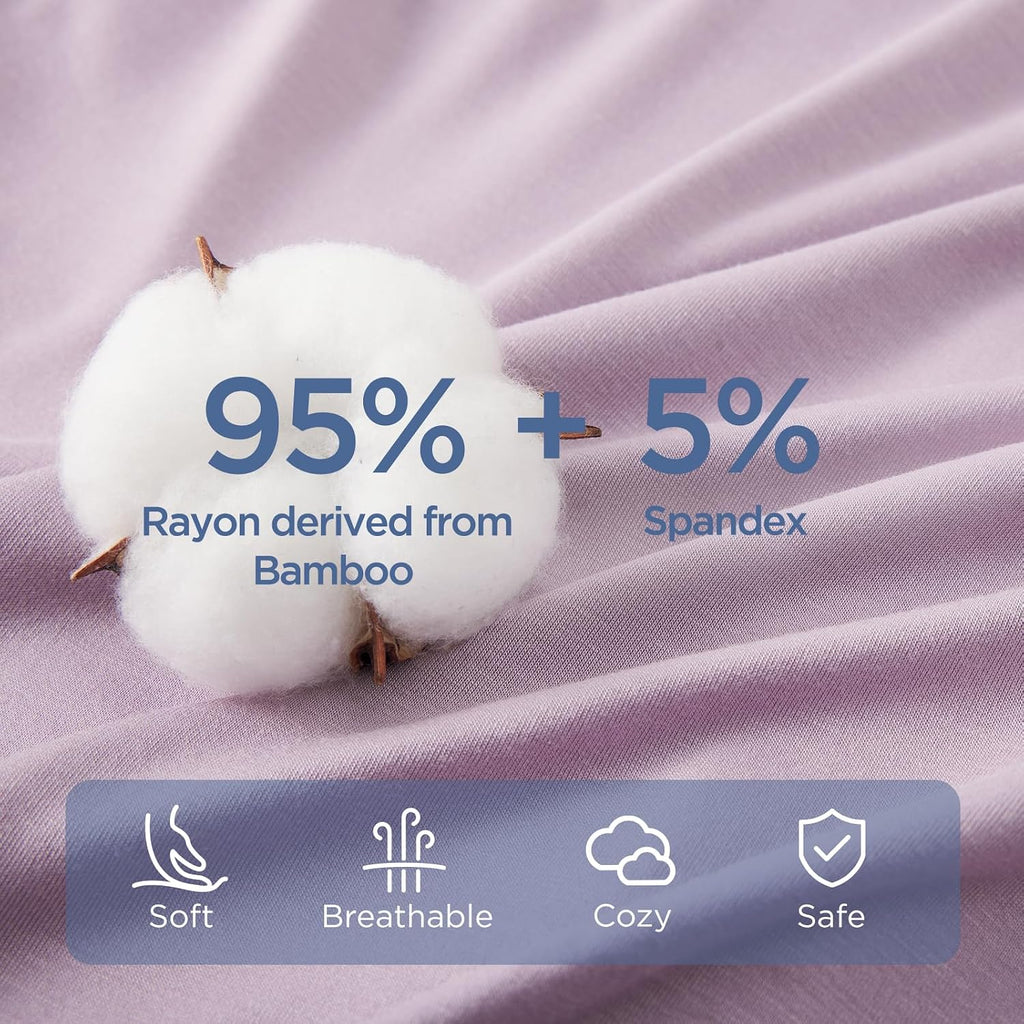 2 Pack Buttery Soft Rayon Made from Bamboo Baby Sleep Sack 1.0 TOG, Premium Baby Sleeping Bag Way