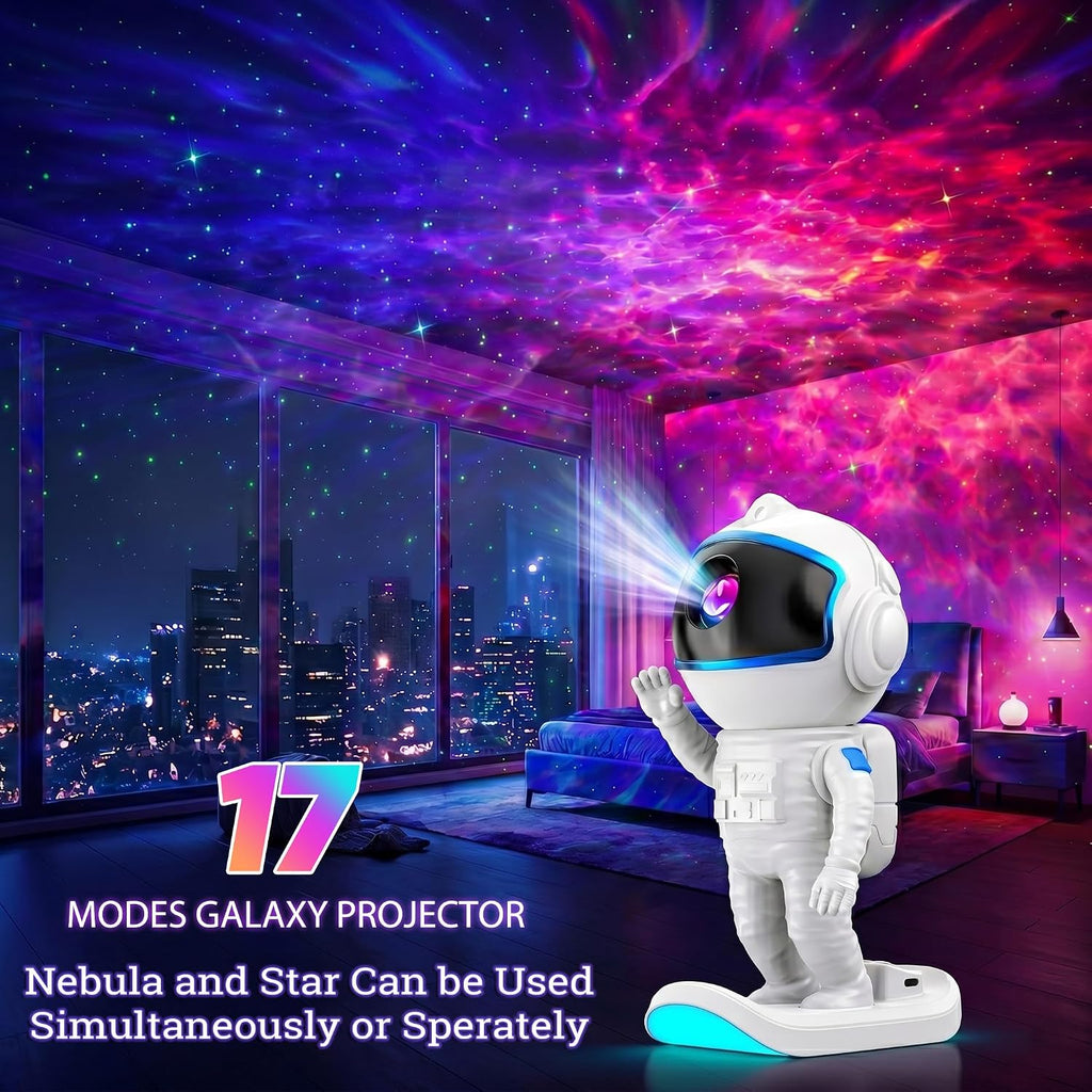 Astronaut Galaxy Projector, Star Night Light for Kids Bedroom