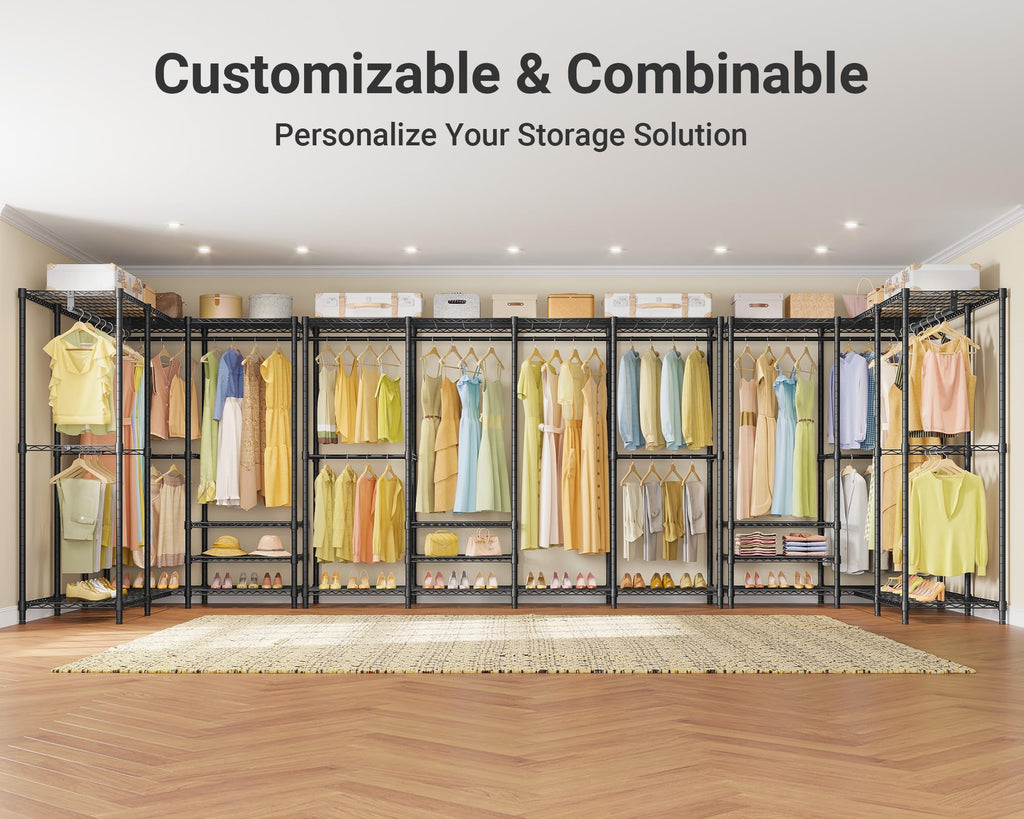 V40 Plus Clothes Rack, Large Modular Closet System for Hanging