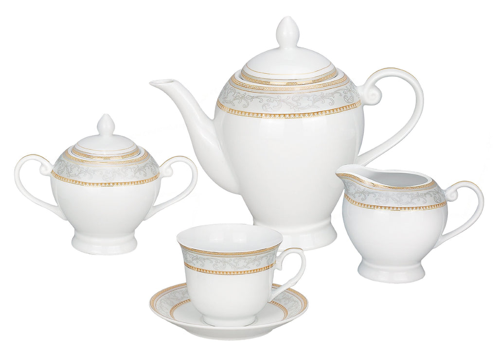 57-Piece Porcelain Dinnerware Set, Giada, Service for 8