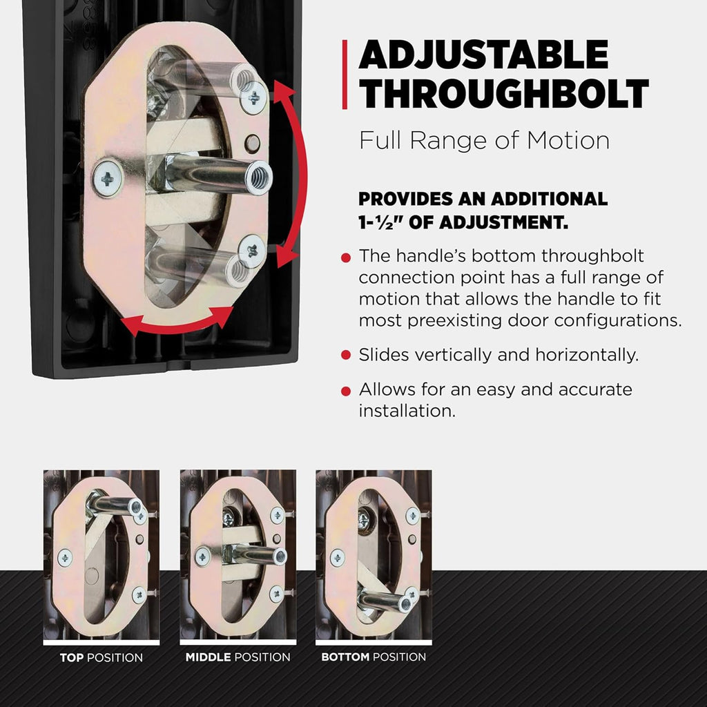 Prescott Front Door Lock Handle and Deadbolt Set, Entry Handleset Exterior with Interior Reversible Lever - Door Handleset