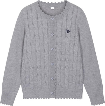 Cardigan Kids Long Sleeve School Uniform Sweater