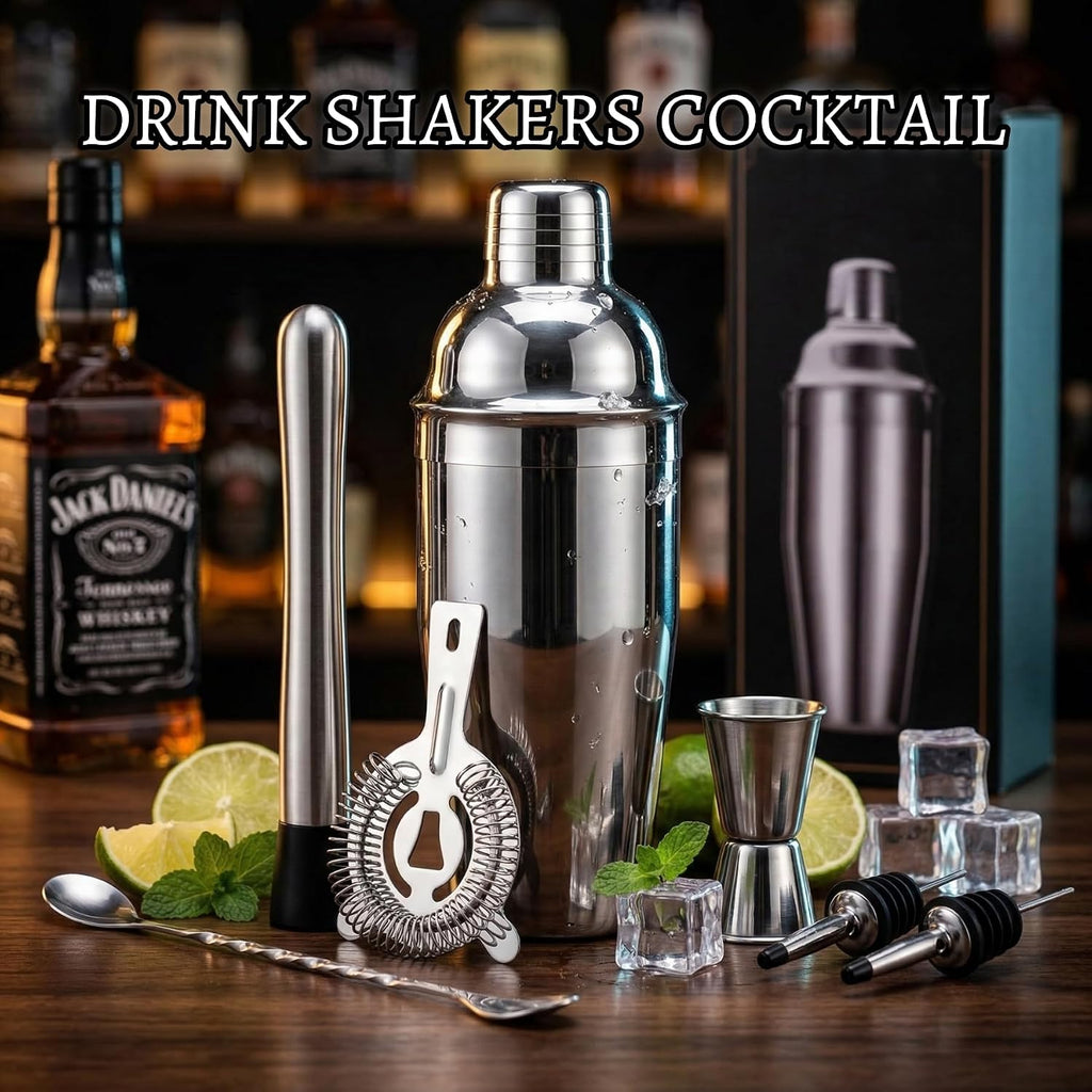 Cocktail Shaker Set, 7-Piece Bartender Kit, Mixology Kit, Bar Set - Set of 7