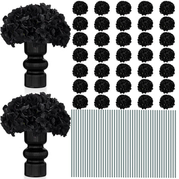 100 Pieces Silk Artificial, Black