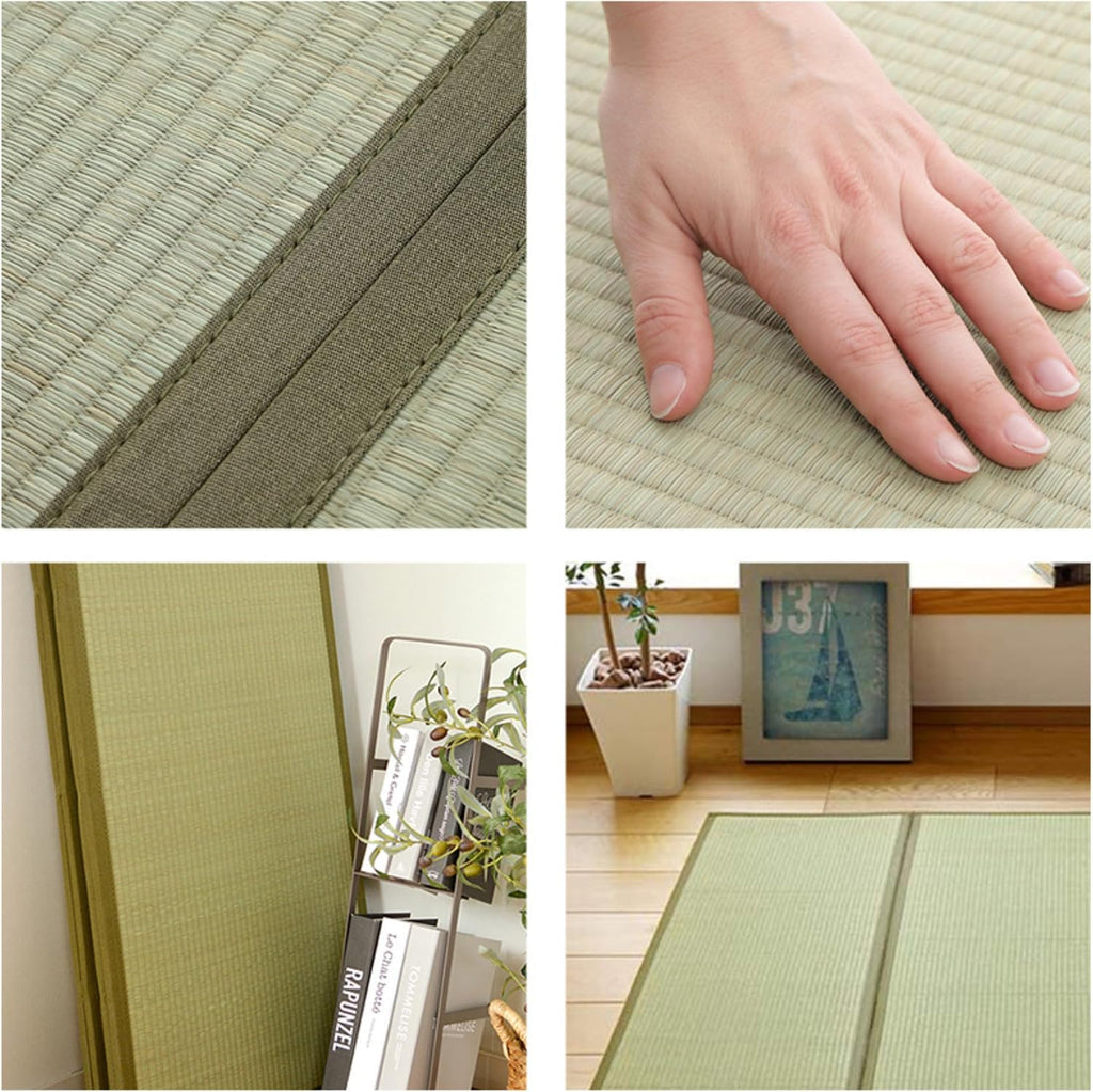 Japanese Traditional Tatami Mat, Igusa (Rush Grass) Floor Mattress, Futon, 55"x78" (, Natural)