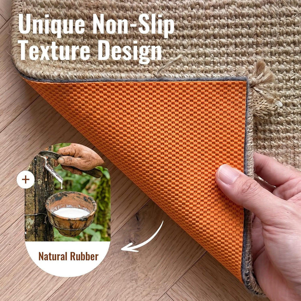 2 x 6 Ft Runner Rug Pad Non-Slip, 1/4" Thick, Rug Gripper for Hardwood Floors, Felt and Natural Rubber Backing