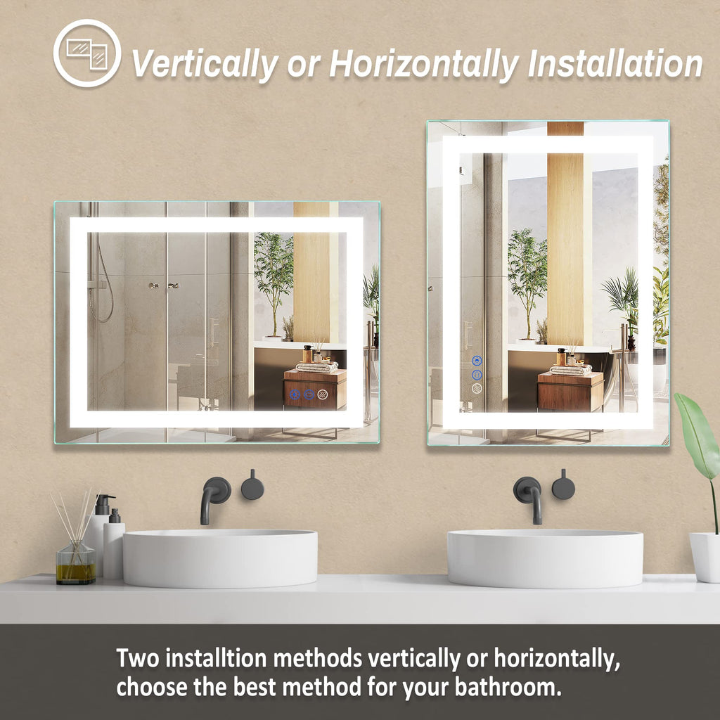 36"x 28" LED Bathroom Mirror with Light