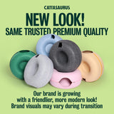 Peekaboo Cat Cave Donut for Multiple & Large Cats up to 30-45 lbs, 3-in-1 Self Warming Cat Bed
