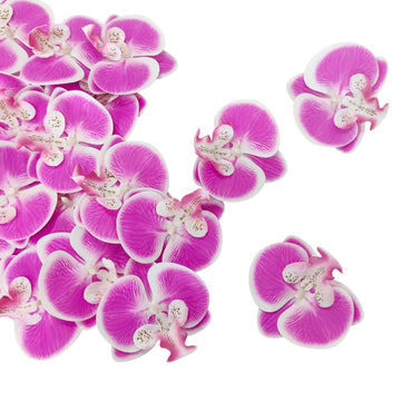 Orchids Artificial Flowers 80 Pcs Phalaenopsis Flower Heads