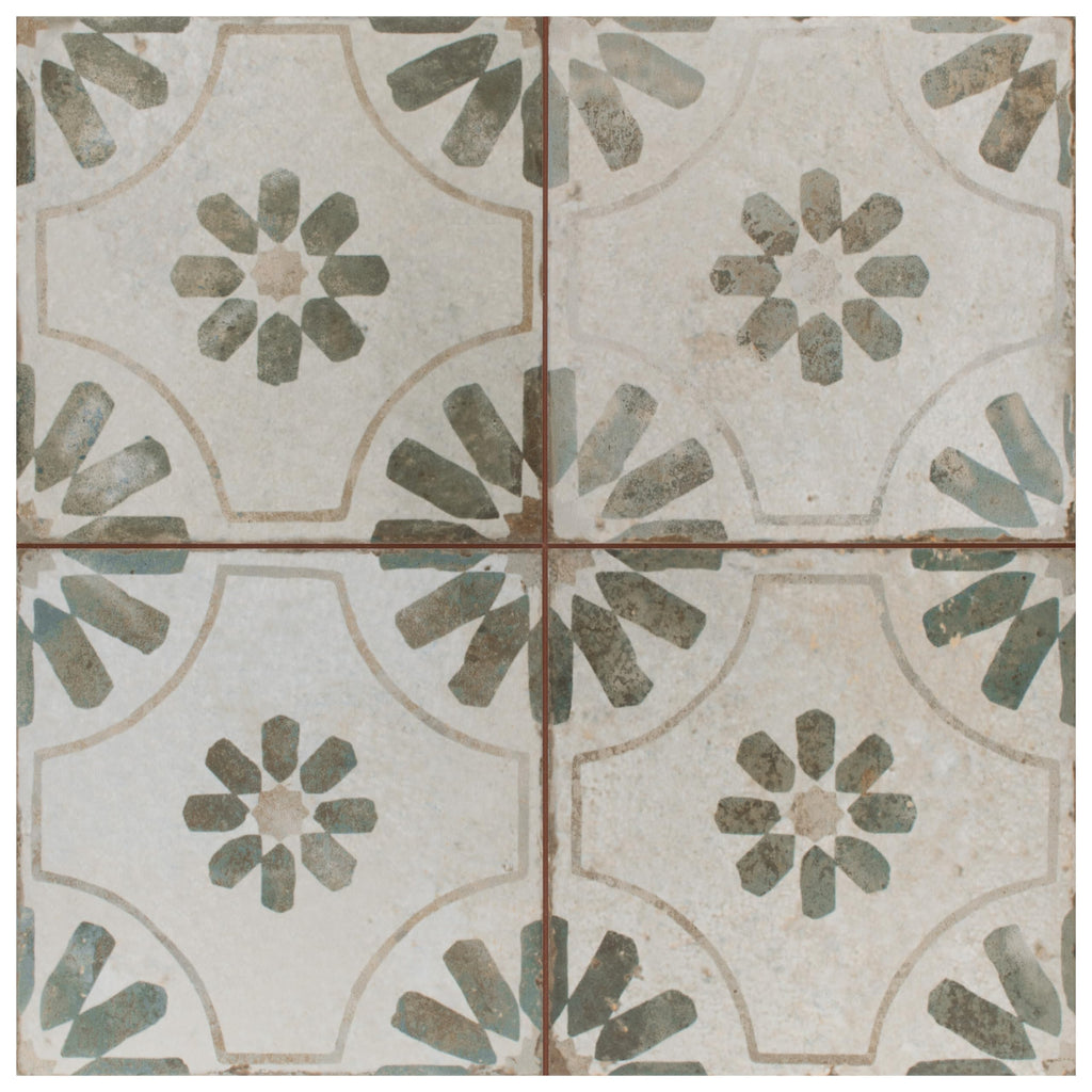 Kings Blume Sage 17-5/8" x 17-5/8" Ceramic Floor and Wall Tile