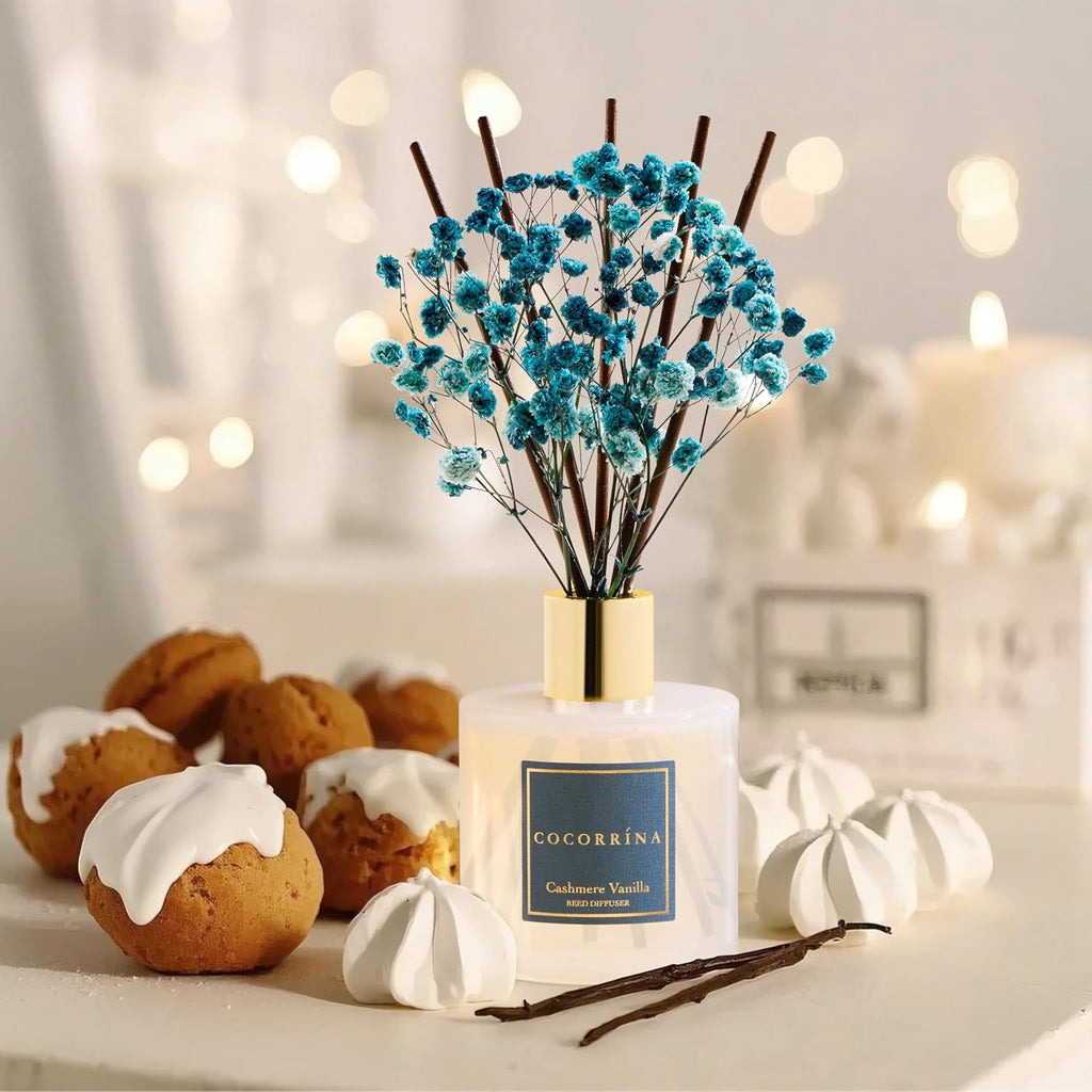 Reed Diffuser - Cashmere Vanilla 6.7 fl oz Reed Diffuser Bathroom Home Décor