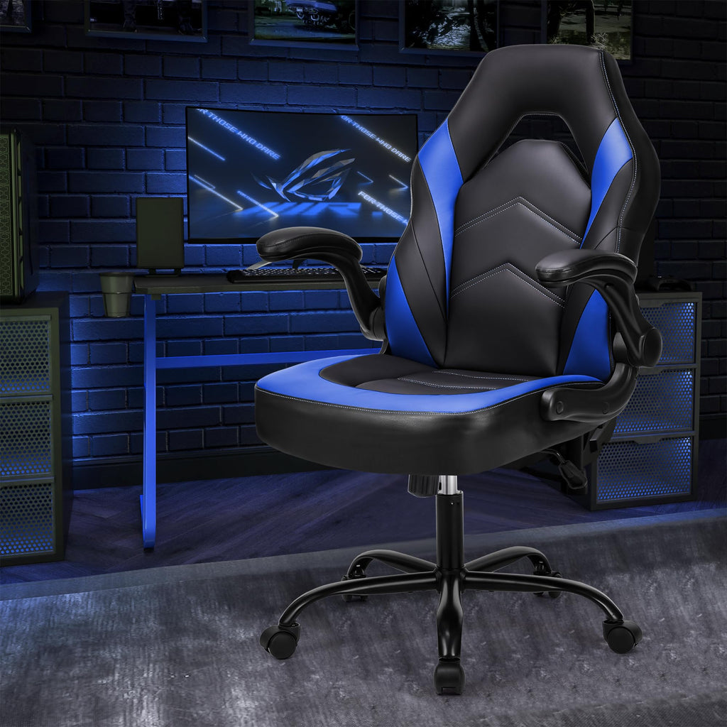 Computer Gaming Chair, Video Gamer Chairs, Comfy Lumbar Support