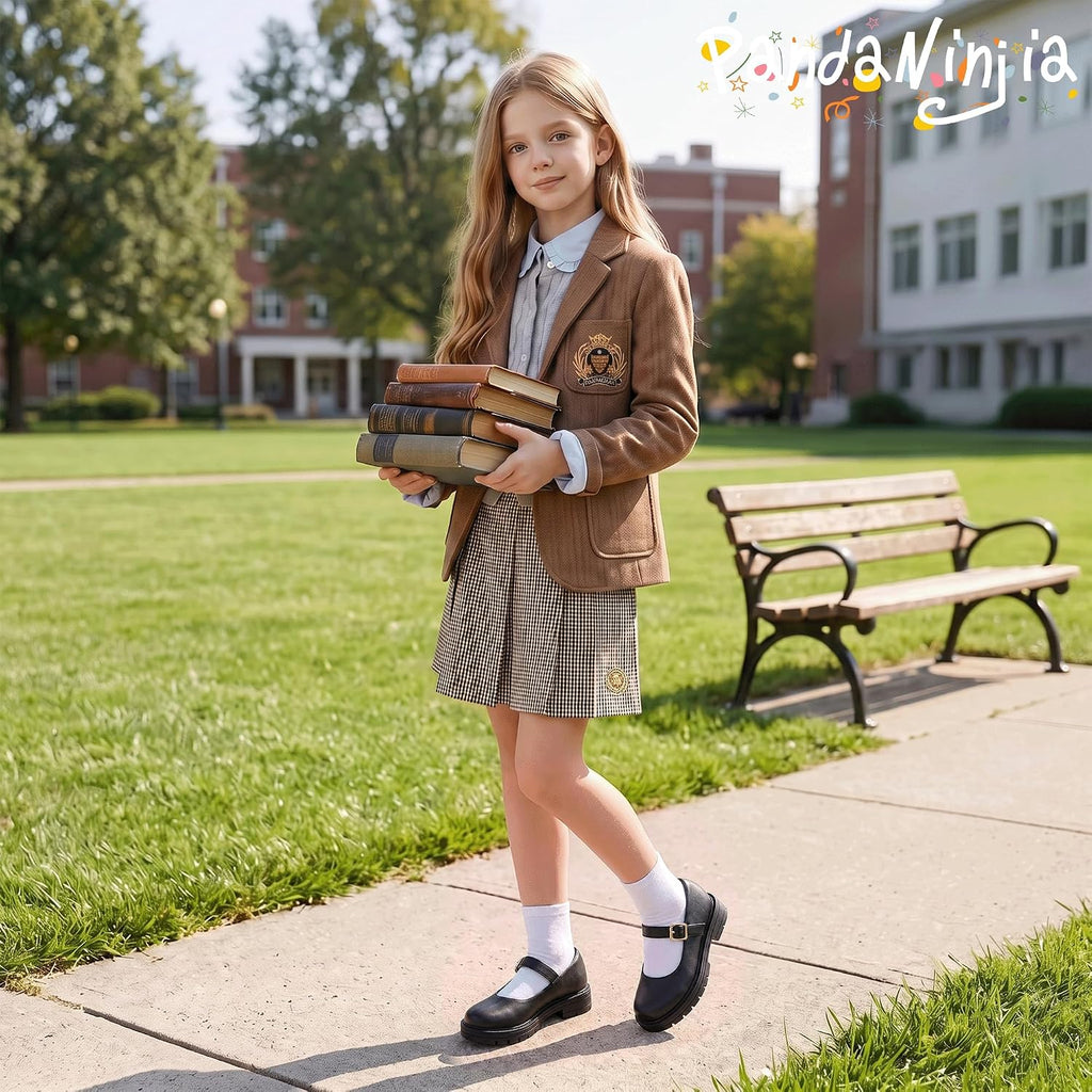Girls Mary Jane Dress Shoes School Uniform Platform Flats