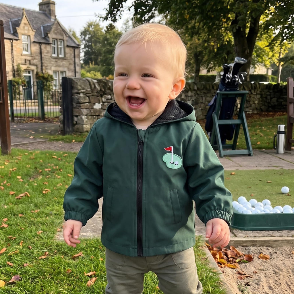 Toddler Baby Boy Hoodie Lightweight Jacket Long Sleeve Golf Outfit
