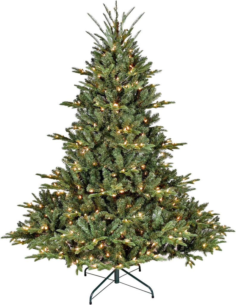 Full-Shape Christmas Tree with 900 UL Lights, PE/PVC Mixed, Green