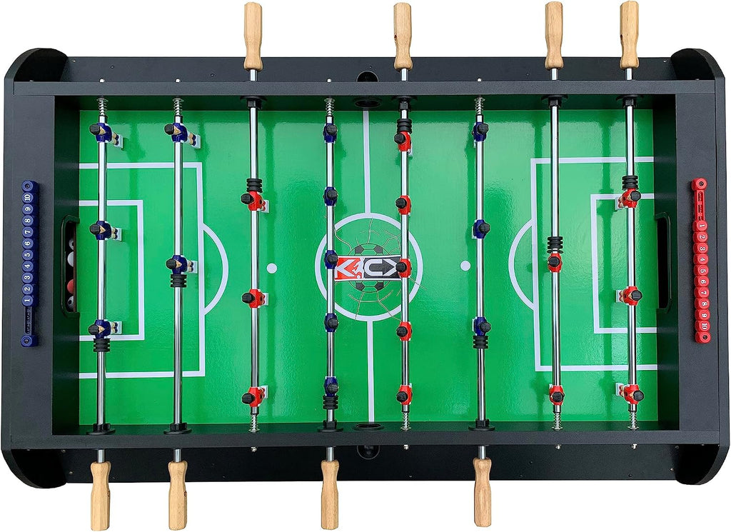 55″ Telescopic Rods 3-in-1 Swivel Multi Game Table - Foosball, Pool/Billiards & Air Hockey