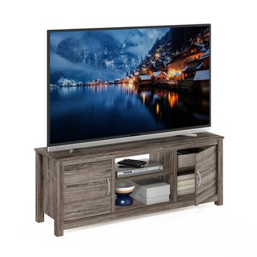 Classic 3-Tier TV Stand for 65 Inch TV, Vintage Oak