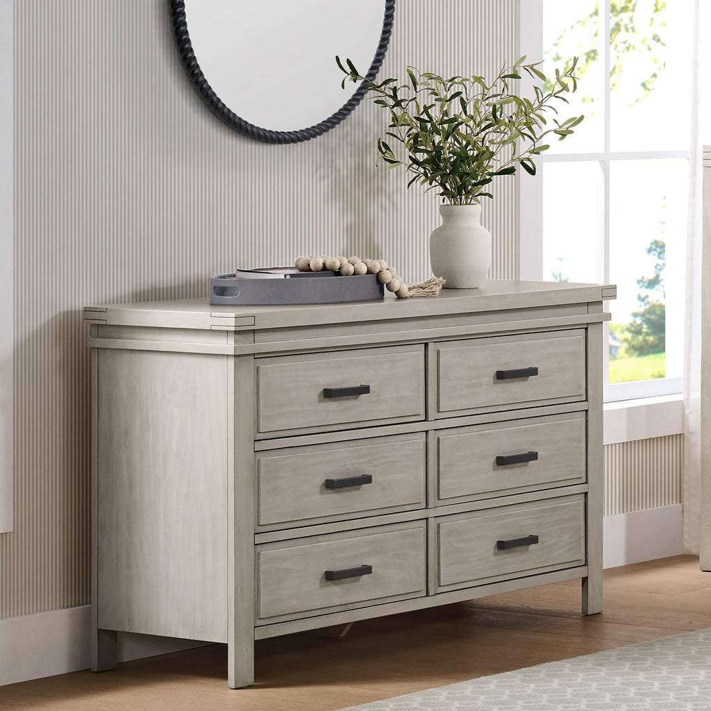 Mystic 6-Drawer Dresser, Stone Wash