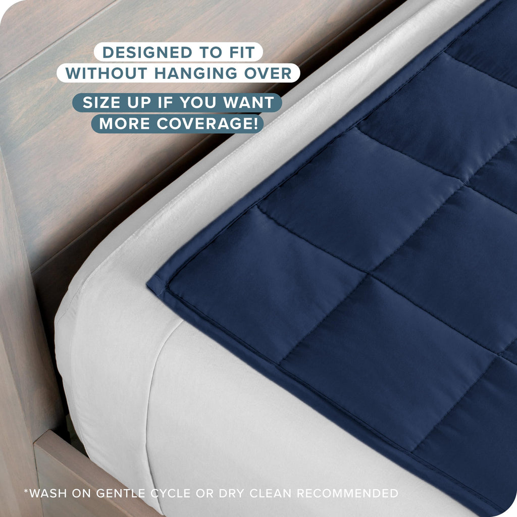 Cotton Weighted Blanket (Dark Blue, 60"x80" 17lbs)