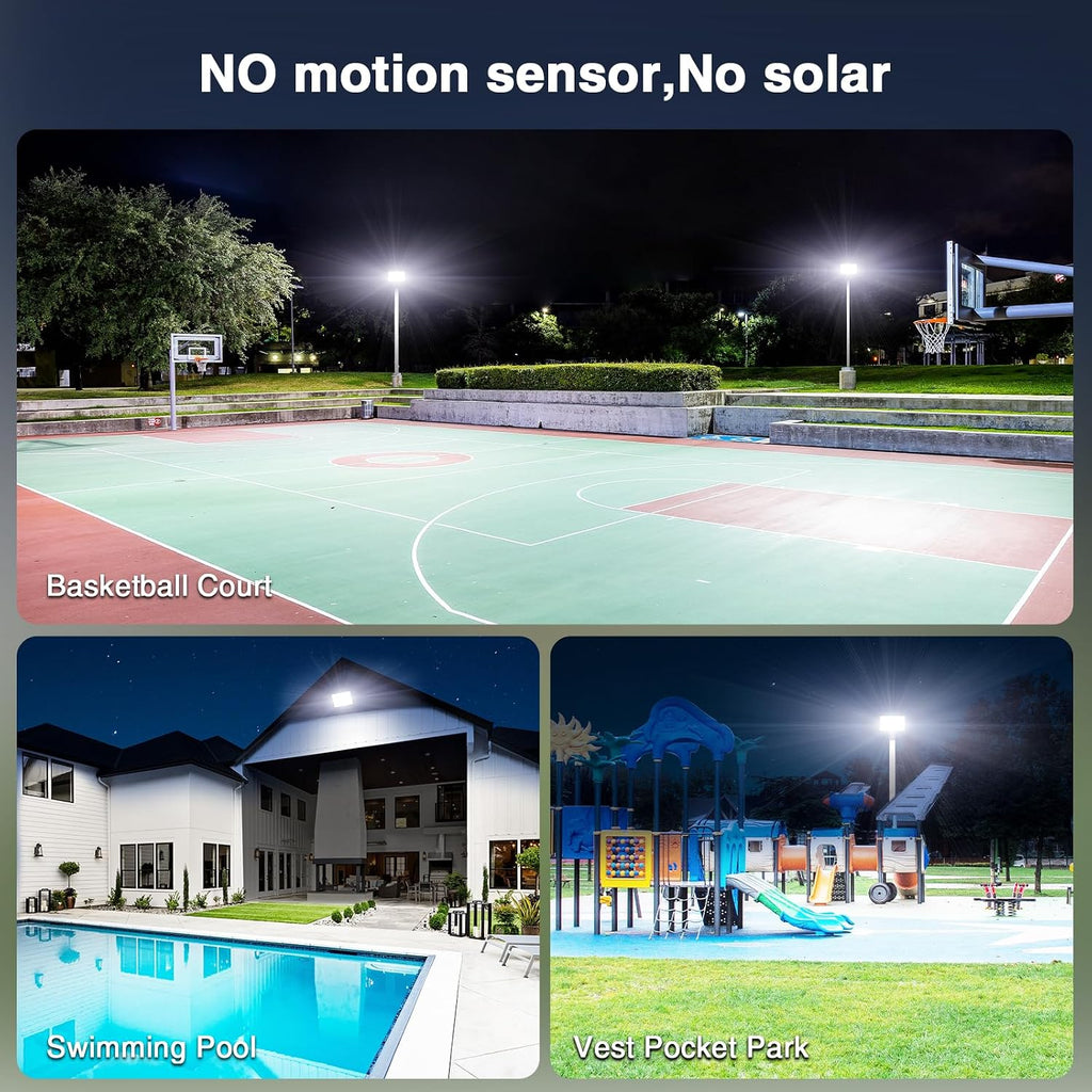 120W Flood Lights Outdoor,12000lm Bright LED Work Light with Plug,Daylight White LED Flood Lighting, IP66 Waterproof