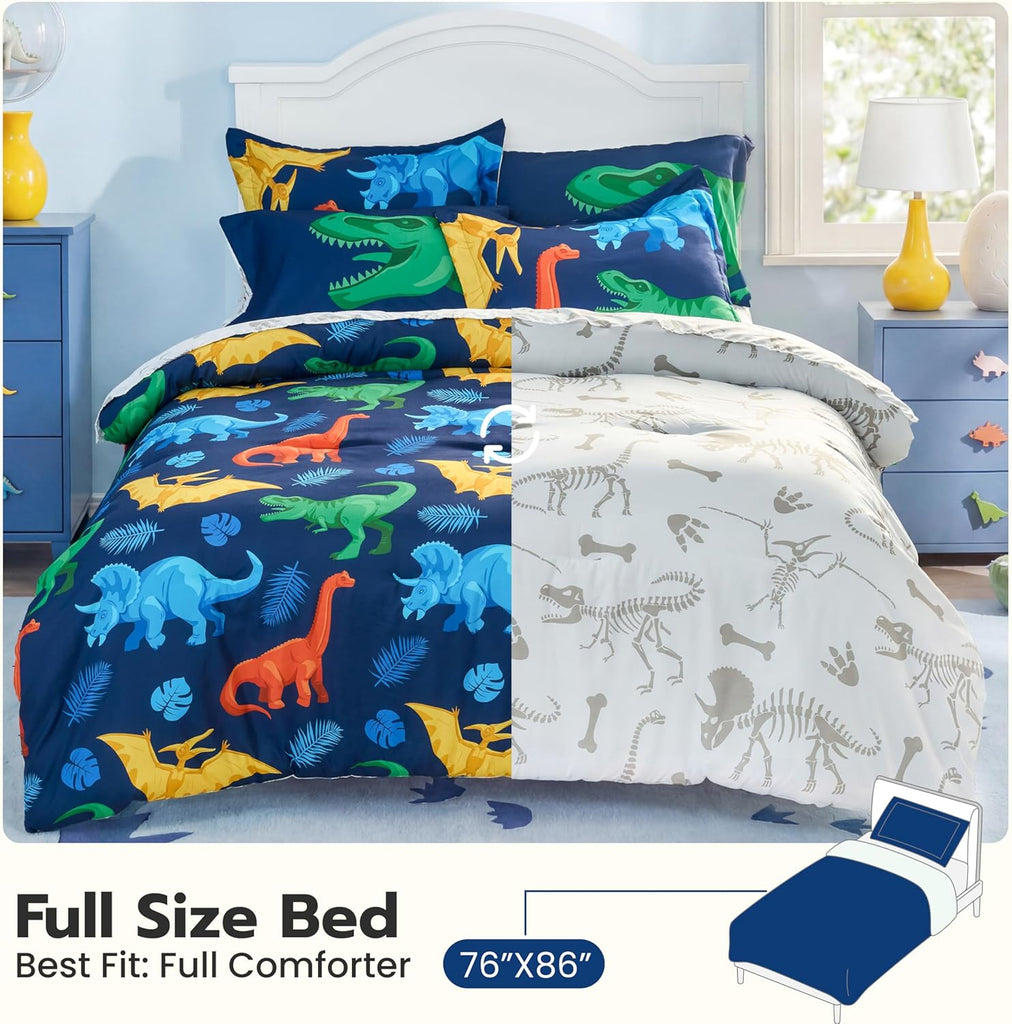 Kids Comforter Set Bedding Set for Boys Girls Super Soft Microfiber Bed in a Bag with Comforter Sheets Pillowcase