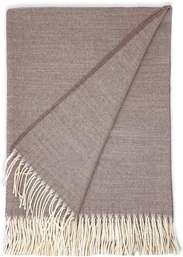 Home | Hamptons Hand Loomed Season Throw Blanket, Baby Alpaca Wool, Extra Large 6.6 Feet Long X 4.25 Feet Wide