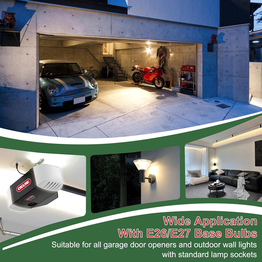 Universal Garage Door Opener LED Light Bulb,5000K Daylight