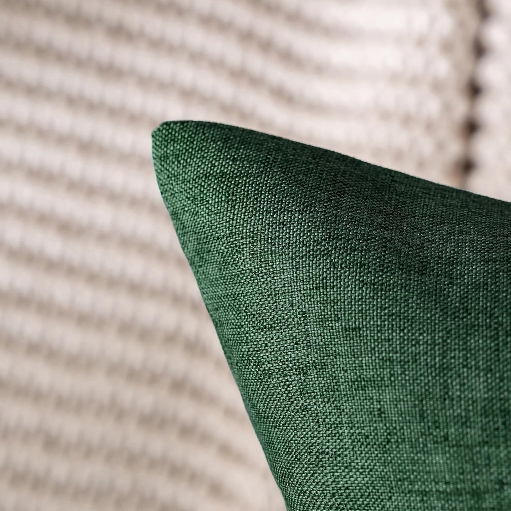 Decorative Outdoor Pillow Covers Christmas 18x18 Emerald Green - Set of 2