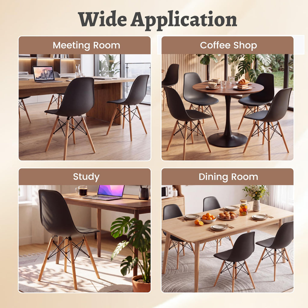 Inspired Eames Style Modern Dining Chair Mid Century Modern DSW Chair, Shell Lounge Plastic Chair, Dining, Bedroom, Living Room