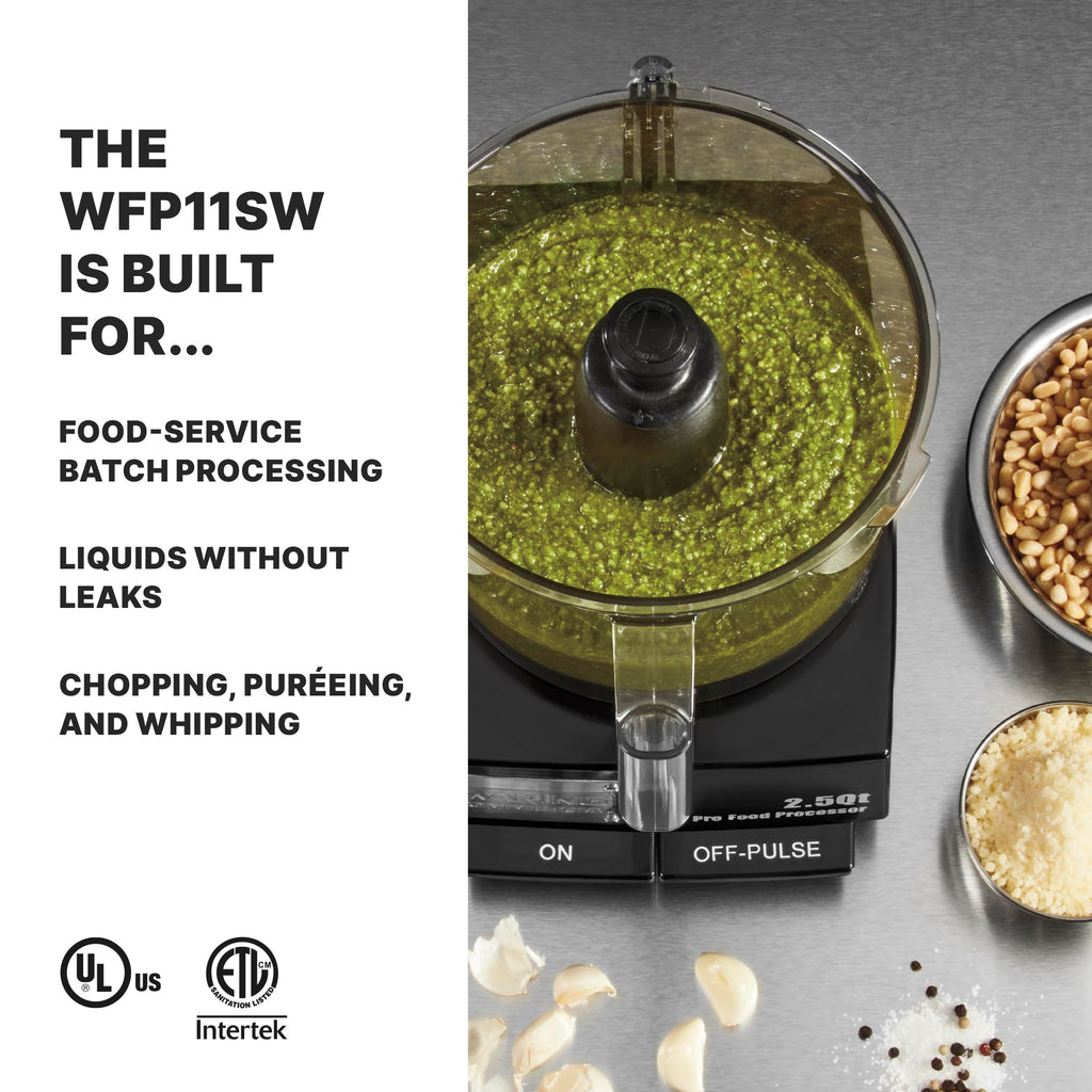 Food Processor with 2.5 Quart Capacity with Flat Lid