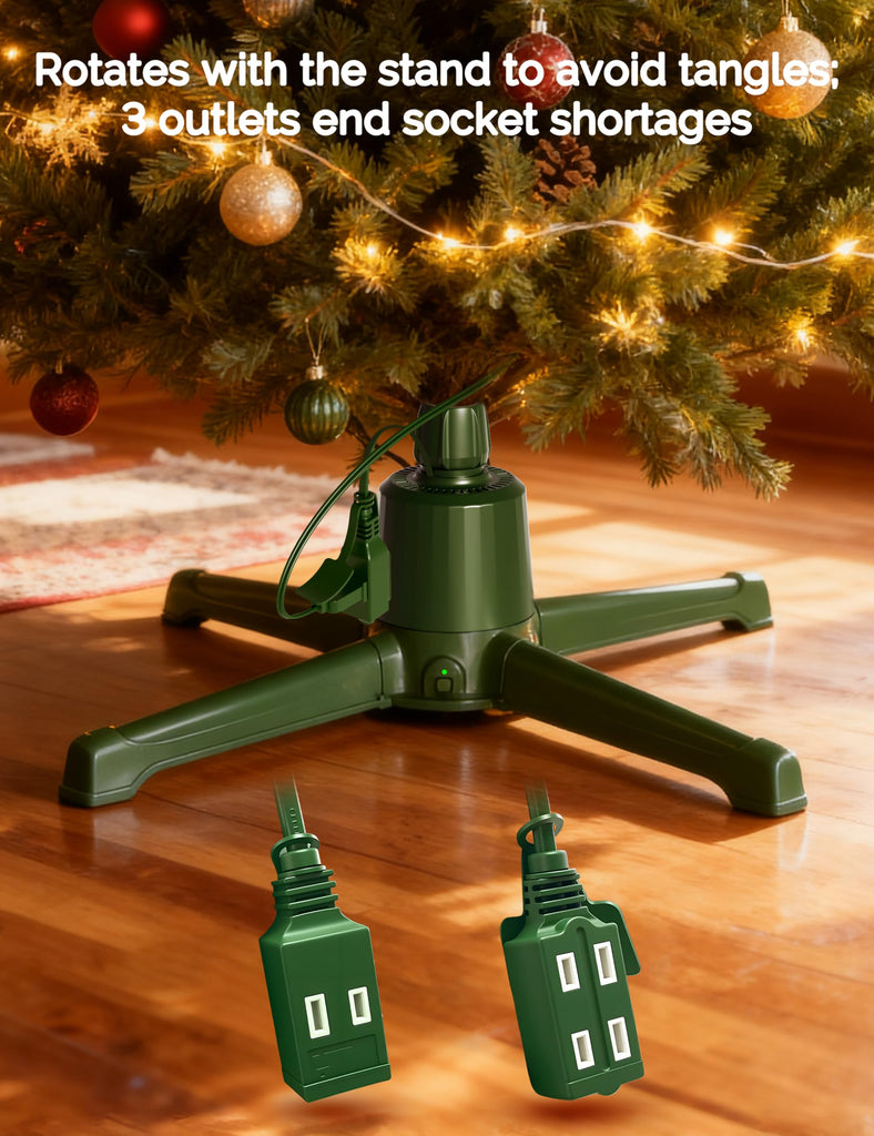 Musical Rotating Christmas Tree Stand with Remote for 9ft Trees