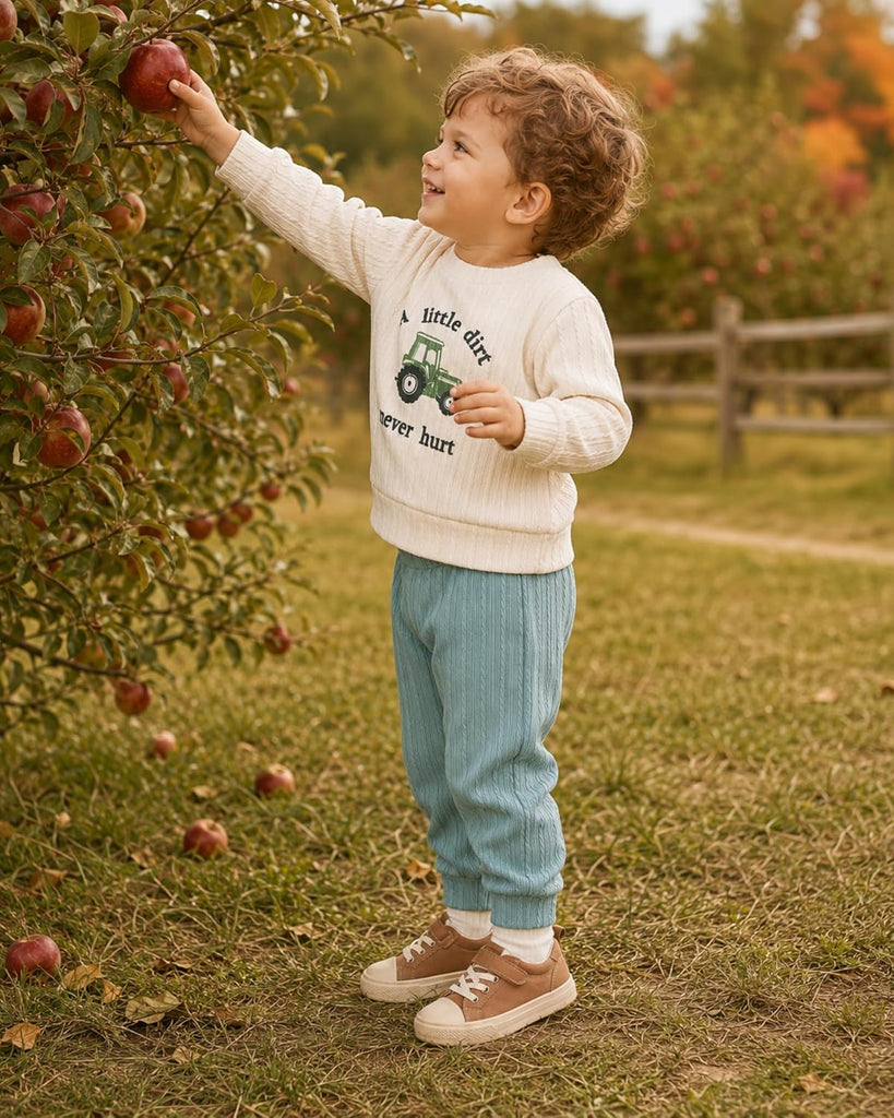Toddler Baby Boy Clothes Kint Sweatshirt and Pants Outfits