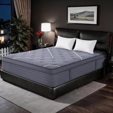 King Size Mattress, 12 Inch King Mattress in a Box,Hotel-Level Luxury Hybrid Cooling Gel Memory Foam Upgraded Pocket