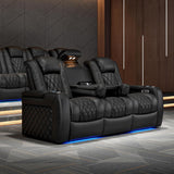 Home Theater Seating Tuscany 2025 3-Seat Power Recliner with Center Console