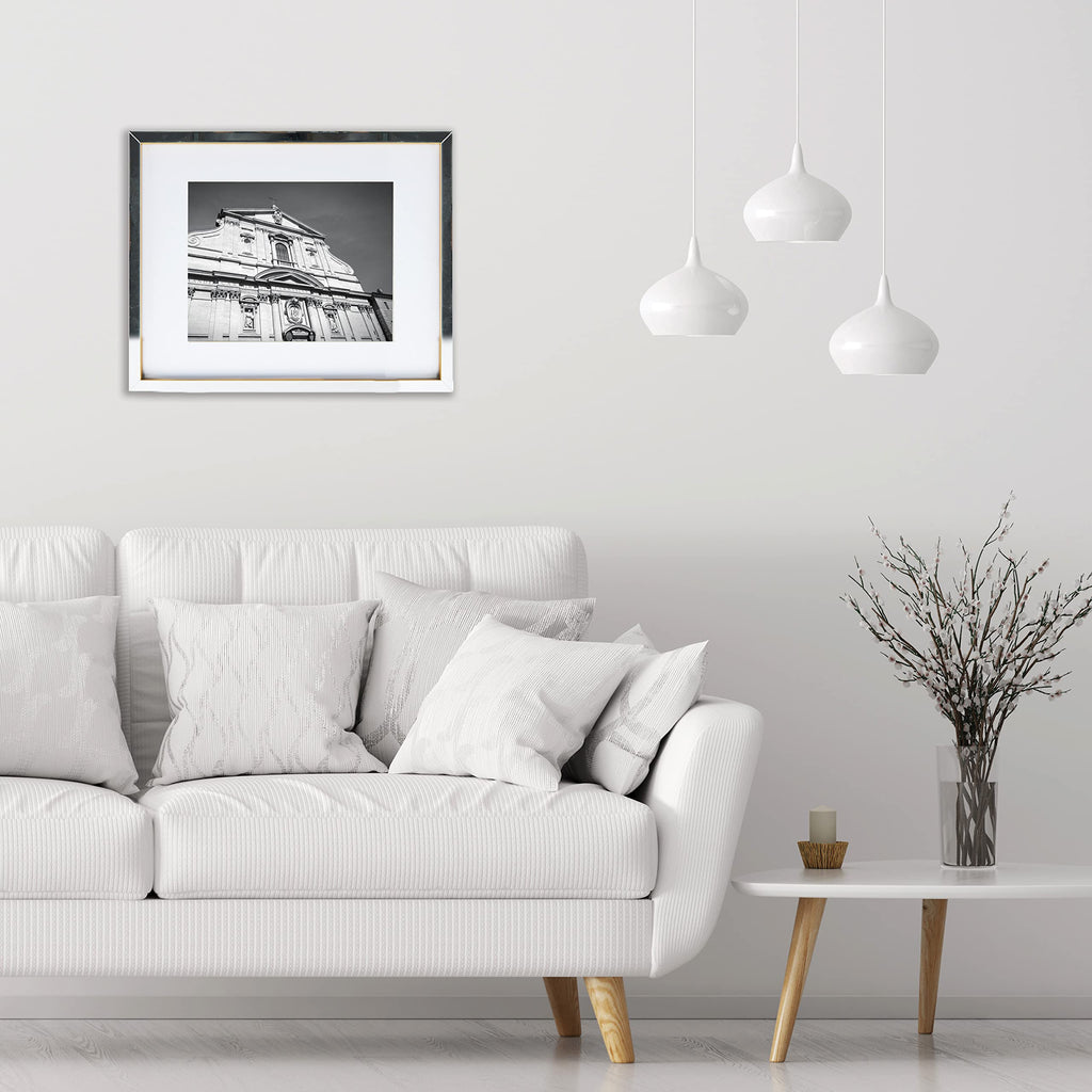 Gold Mirrored 16x20 Matted to 11x14 Picture Frames, Horizontal or Vertica Display