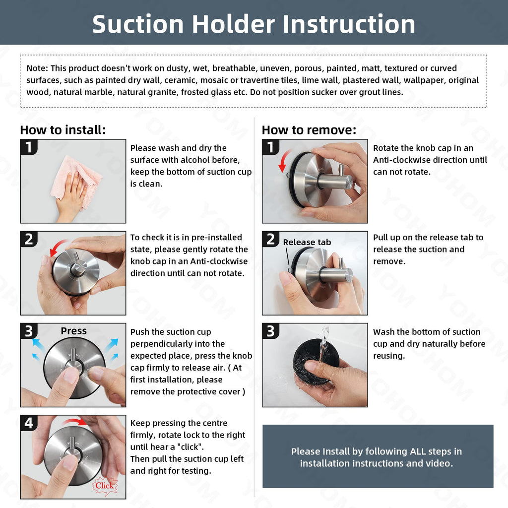 Vacuum Suction Cup Hooks Shower Towel Holder Bathroom Shower Hook Brushed Stainless Steel Suction Towel Rack Kitchen