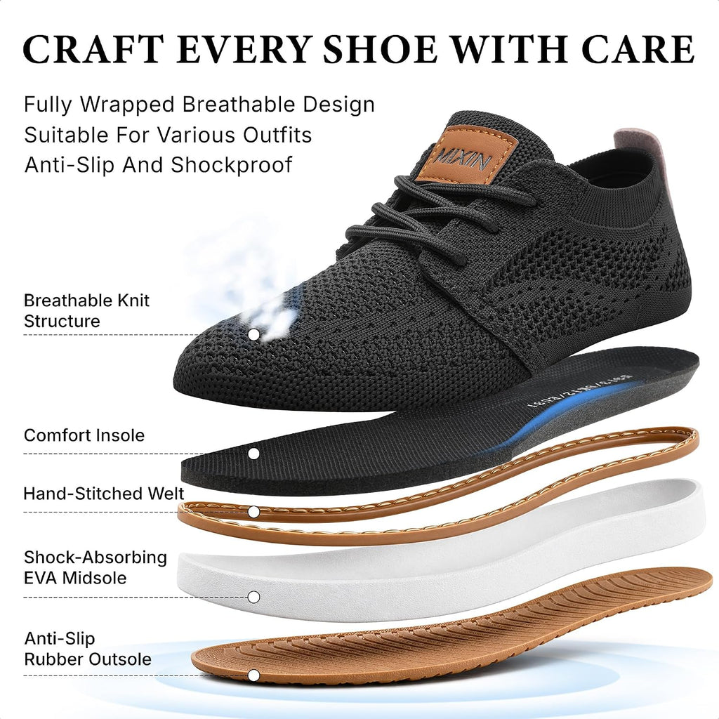 Boy's Casual Dress Sneakers Mesh Oxfords