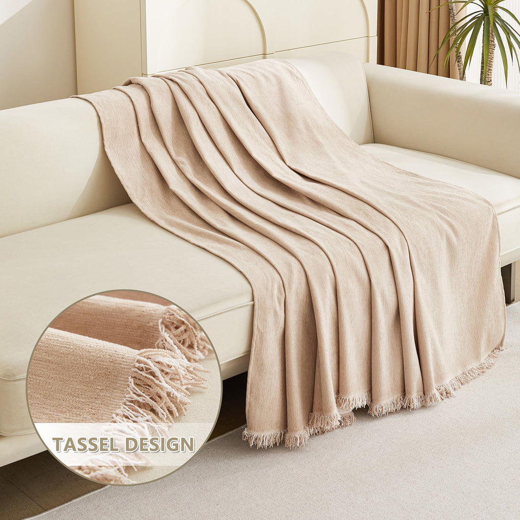 Couch Cover 2 Cushion Sofa with Tassel Chenille Sofa Covers for 2 Cushion Couch Sofa Slipcovers for Sectional l